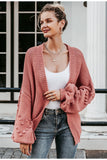 Over sized Heart Crochet Knitting Cardigan Coat