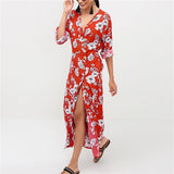Sexy Deep V-neck Party Boho Sundress