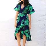Floral Print Boho Style Summer Beach Dress