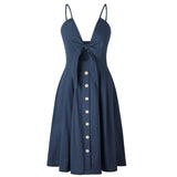Avery Bow Midi Summer Dress