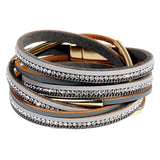 Gabbie Leather Unisex Wrap Bangle Bracelet