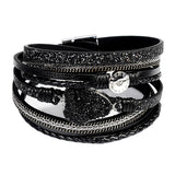 Gabbie Leather Unisex Wrap Bangle Bracelet