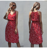 Leopard Floral Slip Sundress