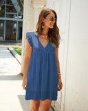 Lace Embroidery Cotton Summer Mini Dress