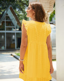 Lace Embroidery Cotton Summer Mini Dress
