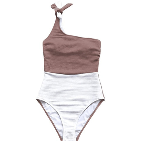One Shoulder Padded Push Up Bikini