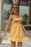 Holly Ruffle Bowknot A-line Short Slip Dress