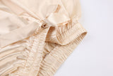 Kimberly Champagne Bathrobes Pajamas Shorts Set