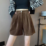 Cecily Corduroy Chic Casual Trouser Shorts