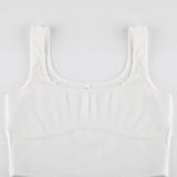 Diana Knitted Sleeveless Chic Crop Top