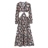 Athena Floral Beach Long Dress