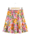 Jojo Floral Ruffled V-Neck Two-Piece Dress