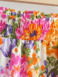 Jojo Floral Ruffled V-Neck Two-Piece Dress