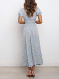 Marilyn V-neck Floral Midi Dress
