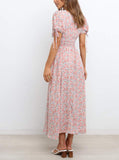 Marilyn V-neck Floral Midi Dress