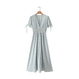 Marilyn V-neck Floral Midi Dress