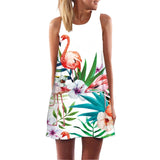 Lulu Flamingo Chiffon Dress