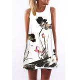 Lulu Flamingo Chiffon Dress