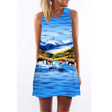 Lulu Flamingo Chiffon Dress