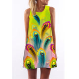 Lulu Flamingo Chiffon Dress