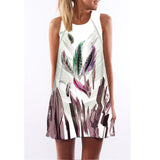 Lulu Flamingo Chiffon Dress