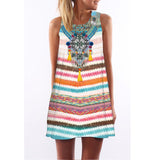 Lulu Flamingo Chiffon Dress