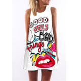 Lulu Flamingo Chiffon Dress