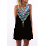 Lulu Flamingo Chiffon Dress