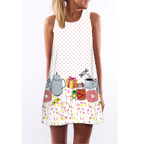 Lulu Flamingo Chiffon Dress