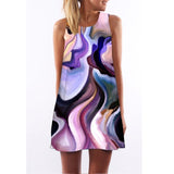 Lulu Flamingo Chiffon Dress
