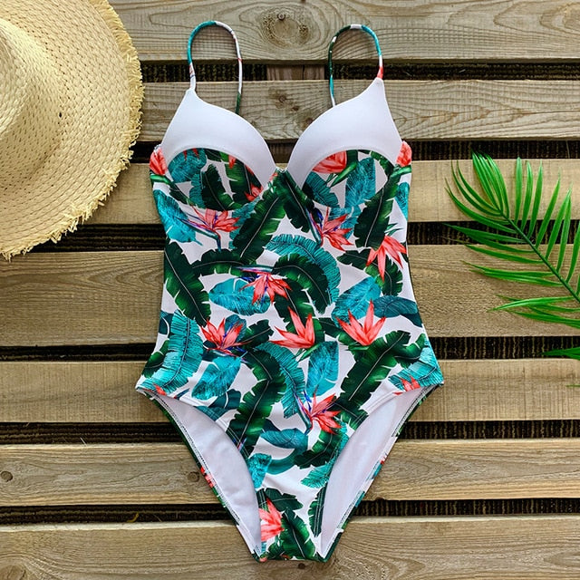 One Piece Floral Ruffle Swimsuit – Dream Closet Couture