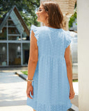 Lace Embroidery Cotton Summer Mini Dress