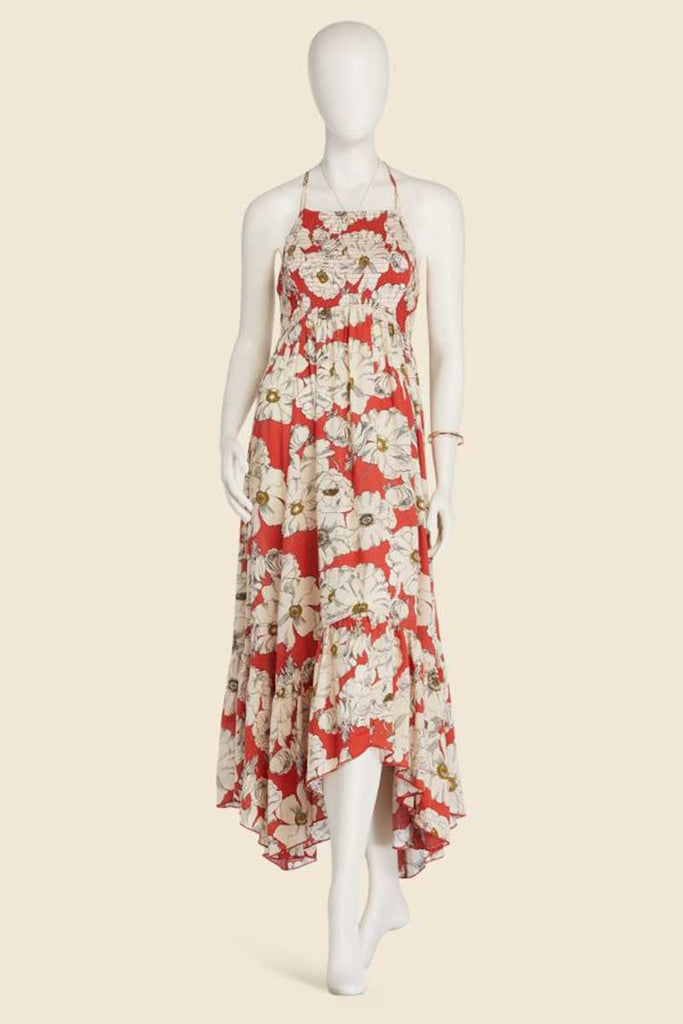 Carolina Cut-Out Halter Maxi Dress