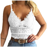 Donnabelle Lace Detailed Sleeveless Crop Top