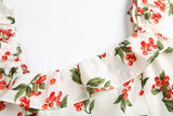 Amber Ruffle Elegant Vintage High Slit Midi Dress