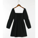 Olivia Ann Square Neck Empire Babydoll Mini Dress