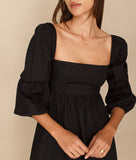 Olivia Ann Square Neck Empire Babydoll Mini Dress