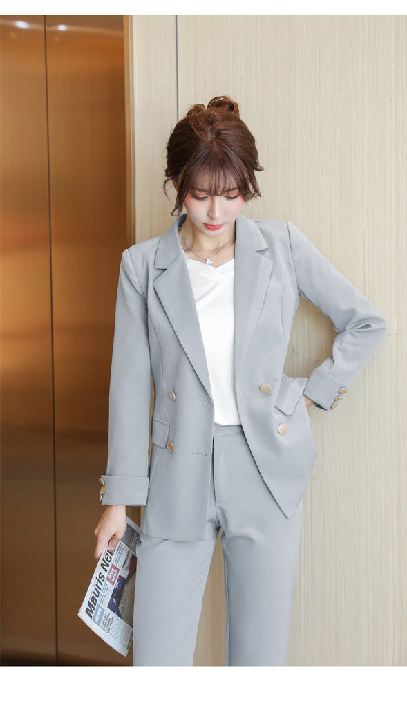 Lilian Elegant Cotton Office Suit Set – Dream Closet Couture