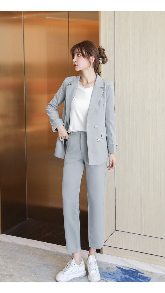 Lilian Elegant Cotton Office Suit Set – Dream Closet Couture