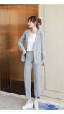 Lilian Elegant Cotton Office Suit Set