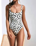 Lesley Leopard One Piece Push-up Swimsuit