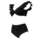 Stella High-waist Ruffled Bikini Set