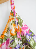 Jojo Floral Ruffled V-Neck Two-Piece Dress