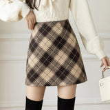 Carissa Tweed Plaid Skirt