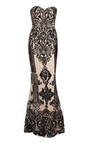 Jolynn Black Detailed Maxi Formal Gown