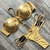Corinne Bandeau Sexy Tanga Two Piece Summer Swimwear